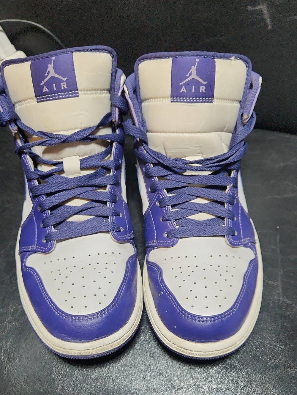 BRAND NEW SIZE 10 NIke Air Jordan 1 Mid Shoes Blueberry Sky Purple White